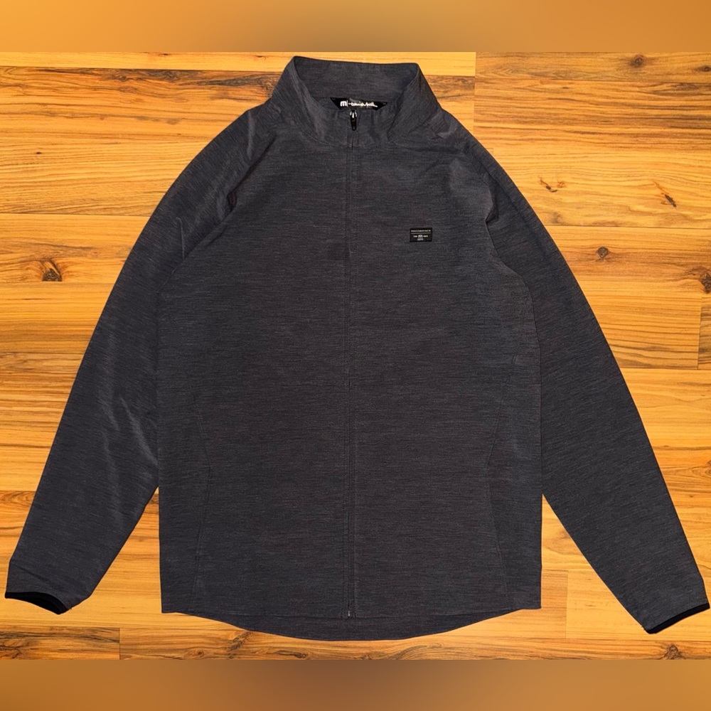 TravisMathew Cloud Collection Full Zip Jacket Charcoal Stretch M Athleisure Golf